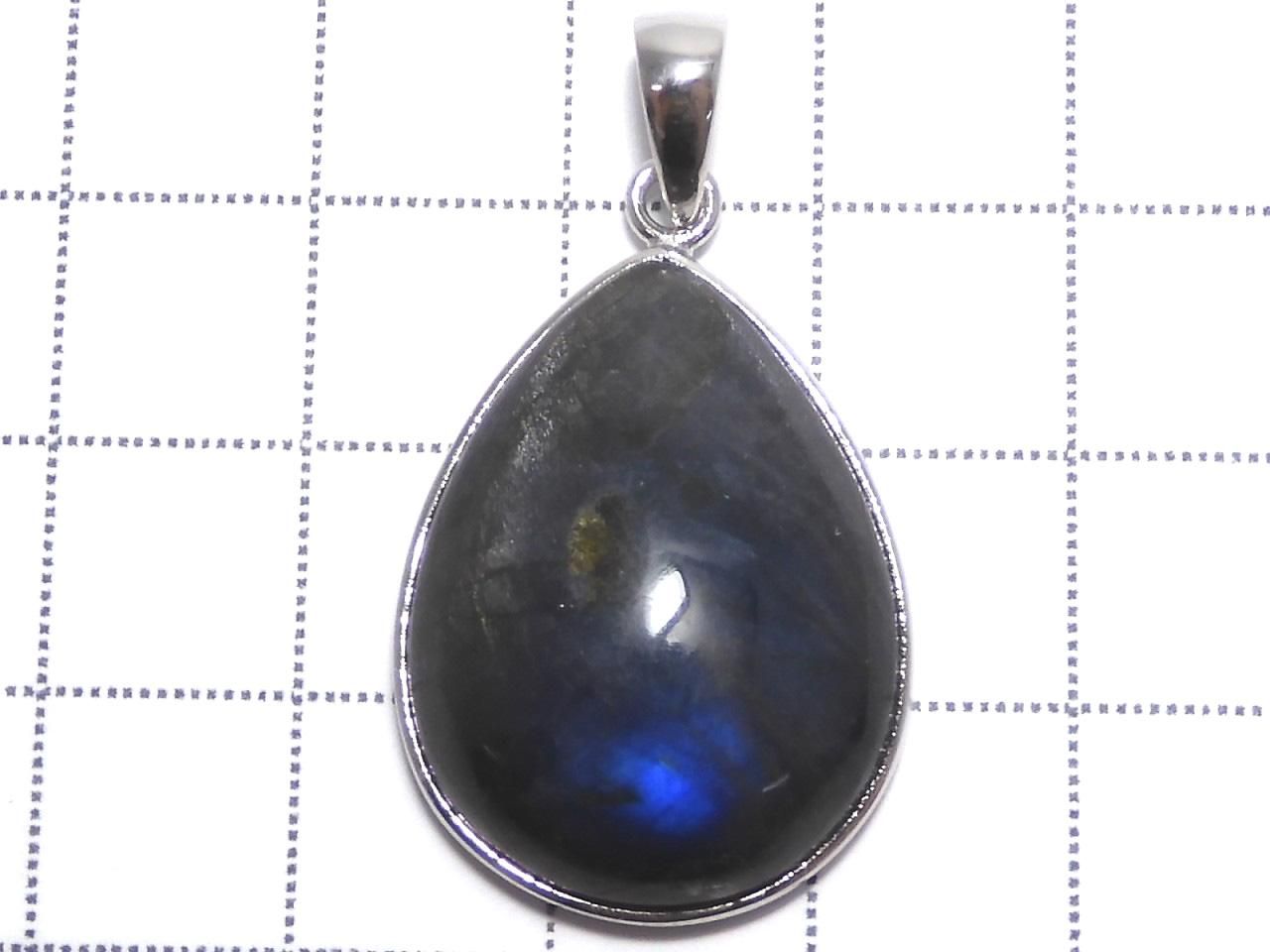 Blue Labradorite AAA Pendant Silver 925 NO.101 [One of a kind]