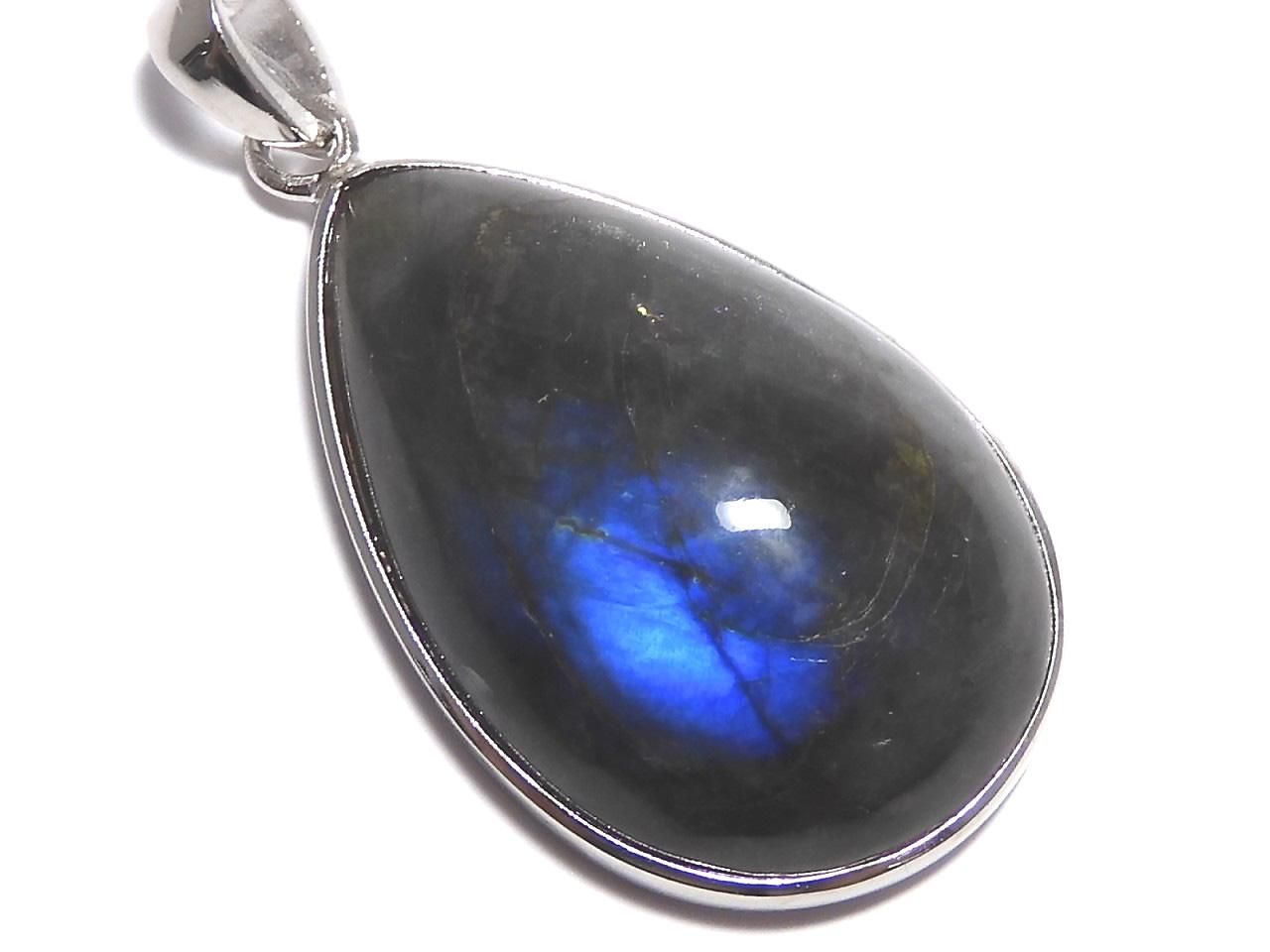 Blue Labradorite AAA Pendant Silver 925 NO.102 [One of a kind]