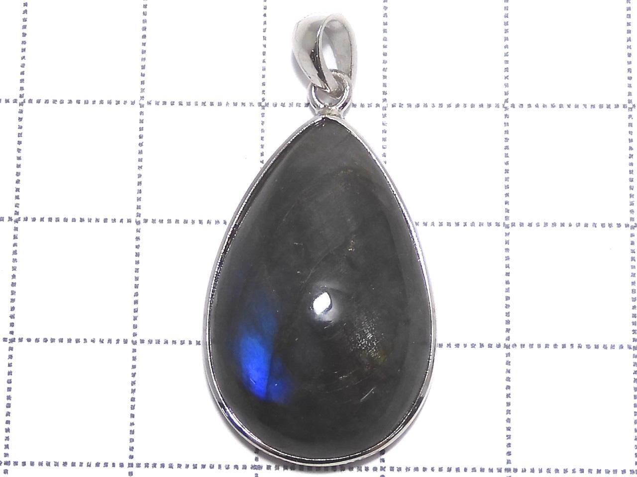 Blue Labradorite AAA Pendant Silver 925 NO.102 [One of a kind]