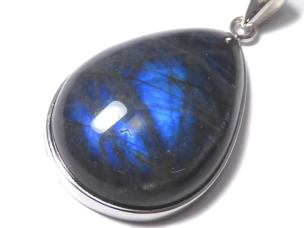 Blue Labradorite AAA Pendant Silver 925 NO.105 [One of a kind]