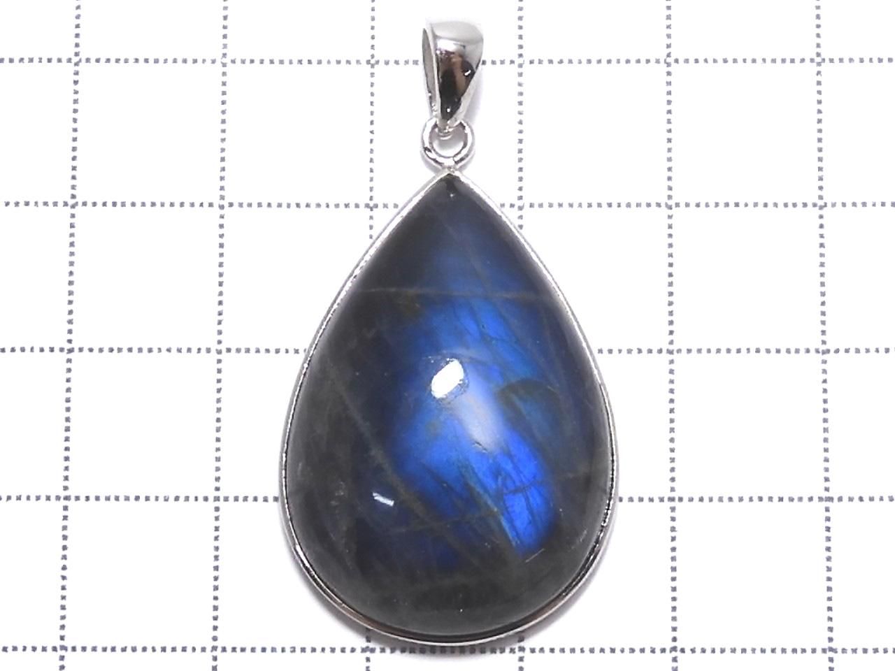 Blue Labradorite AAA Pendant Silver 925 NO.106 [One of a kind]