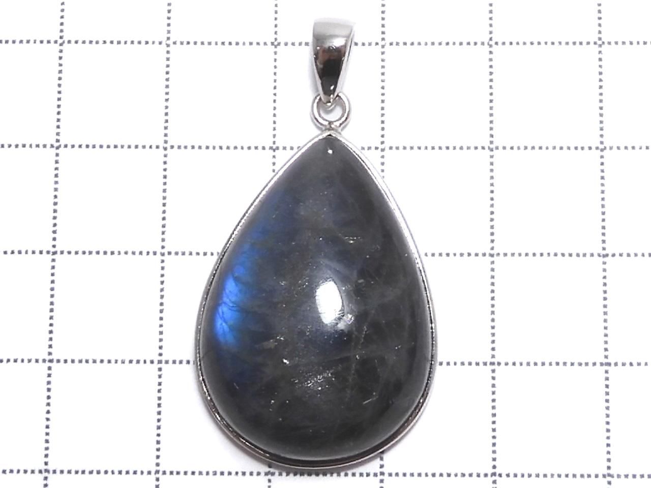 Blue Labradorite AAA Pendant Silver 925 NO.108 [One of a kind]