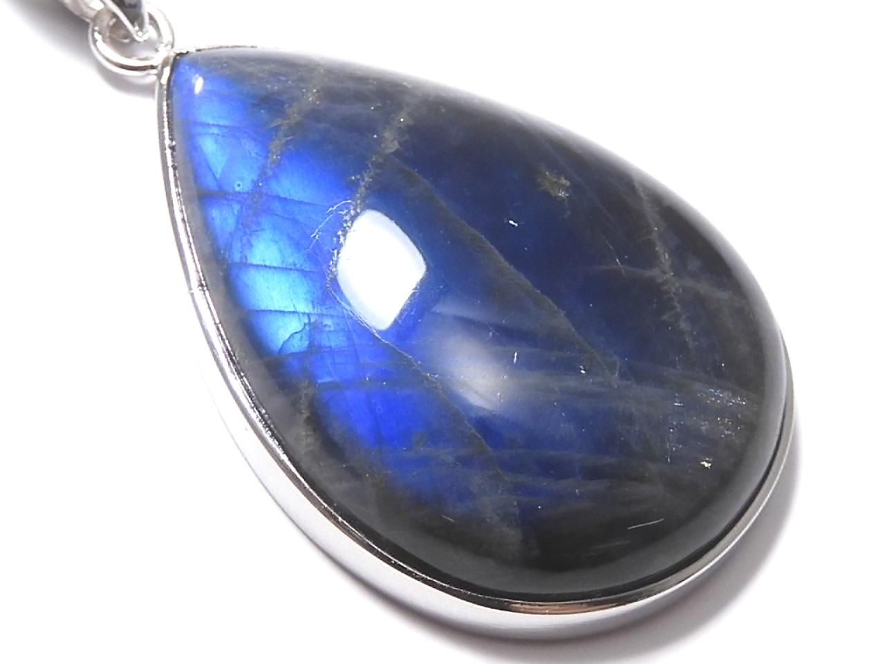 Blue Labradorite AAA Pendant Silver 925 NO.109 [One of a kind]