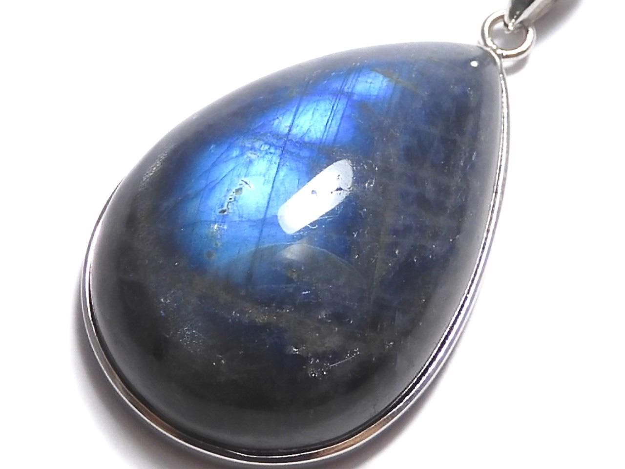 Blue Labradorite AAA Pendant Silver 925 NO.110 [One of a kind]