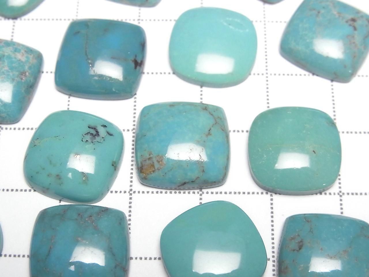Turquoise AA++ Square Cabochon 14x14mm 1pc