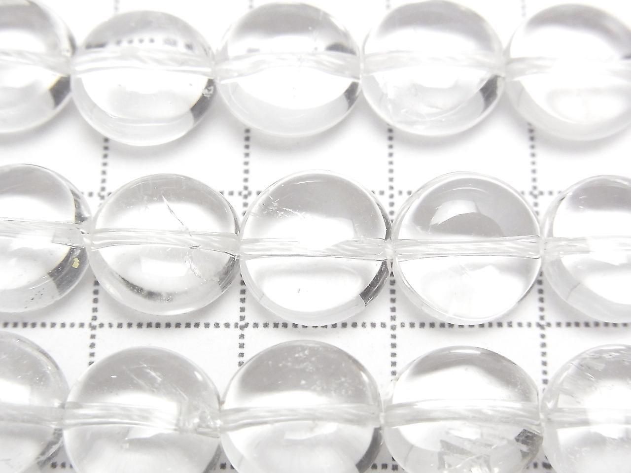 Crystal AA++ Coin 10x10x6mm half or 1strand beads (approx. 15inch/38cm)