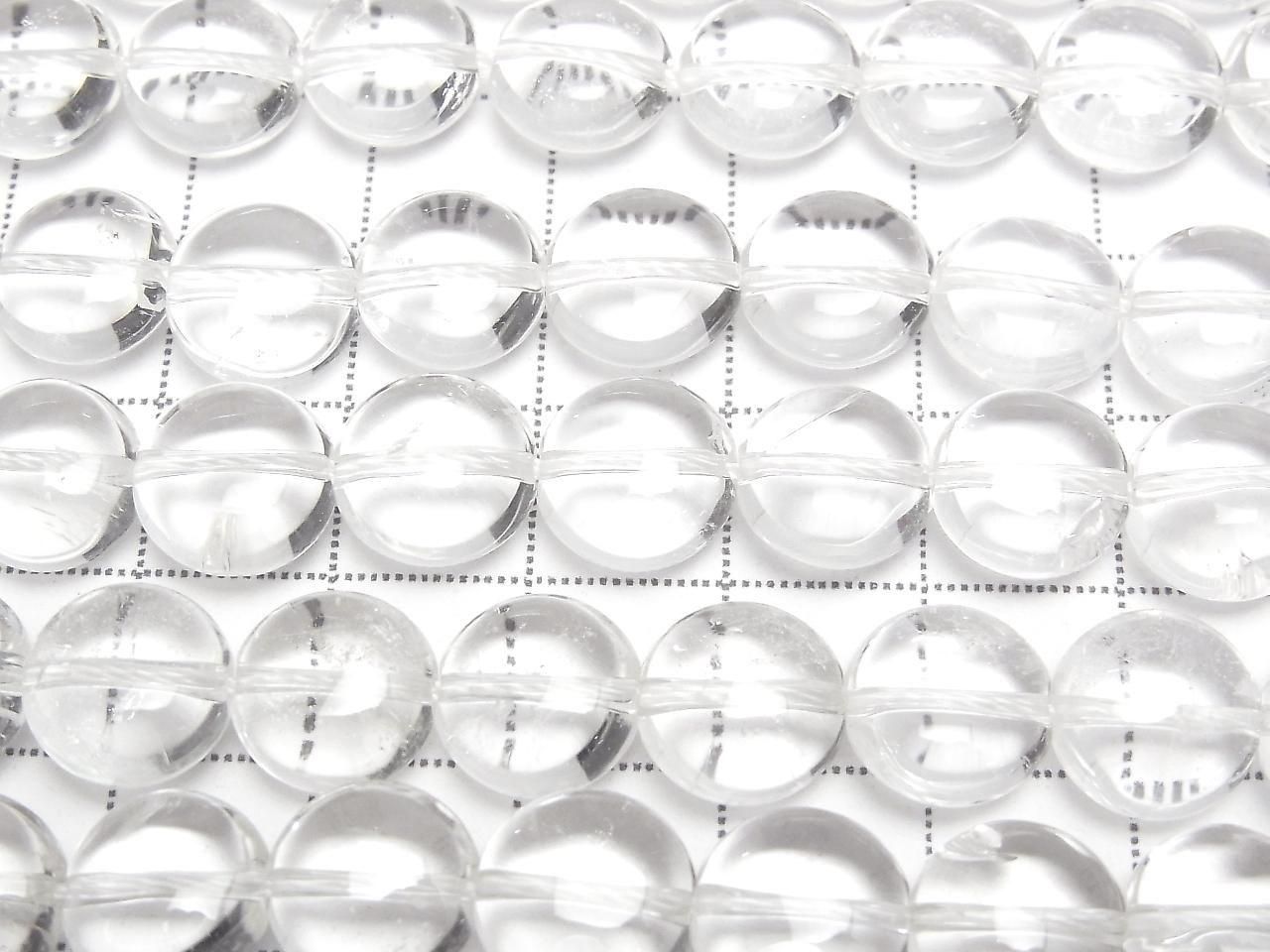 Crystal AA++ Coin 10x10x6mm half or 1strand beads (approx. 15inch/38cm)