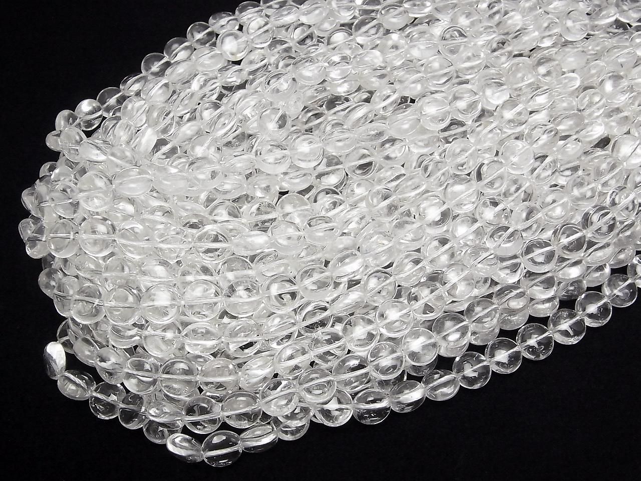 Crystal AA++ Coin 10x10x6mm half or 1strand beads (approx. 15inch/38cm)
