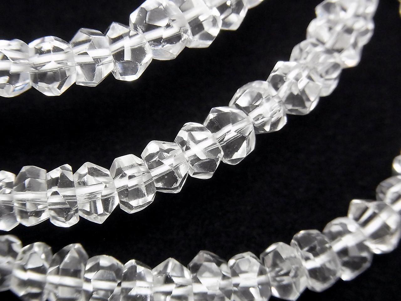Crystal AAA Faceted Nugget [Size S] 1strand beads (Bracelet)