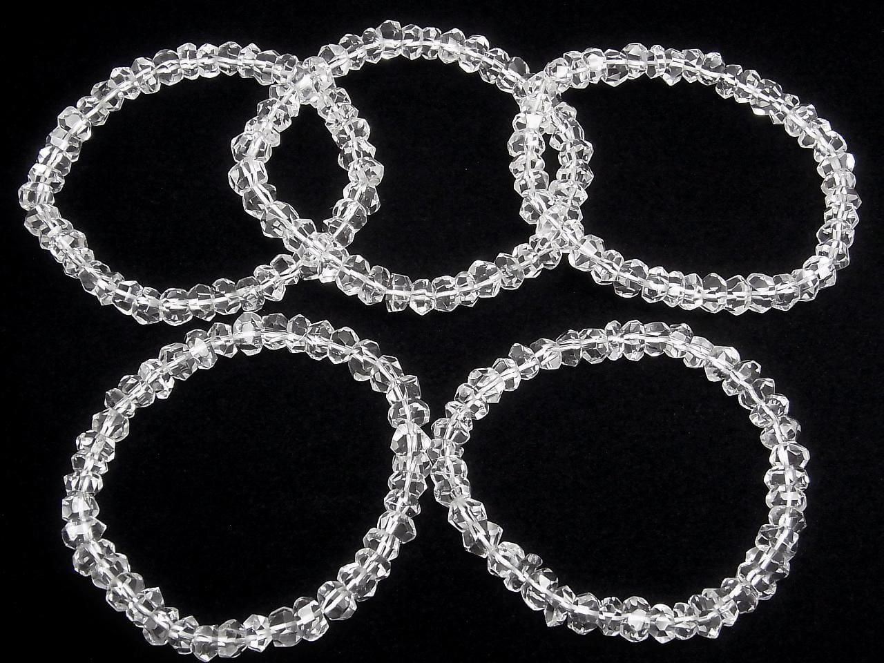 Crystal AAA Faceted Nugget [Size M] 1strand beads (Bracelet)