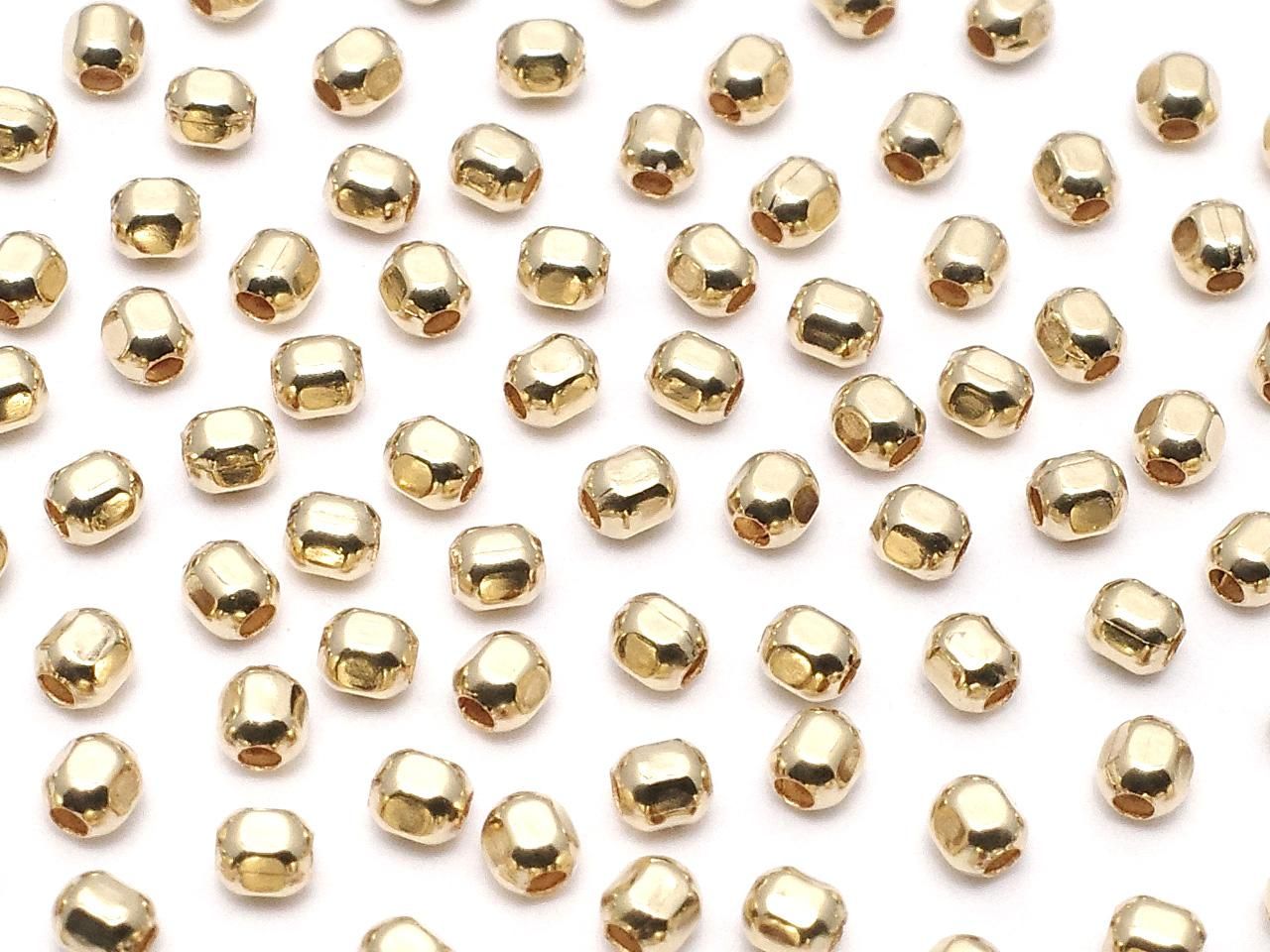 14KGF Round Cut Beads [2x2mm] 10pcs