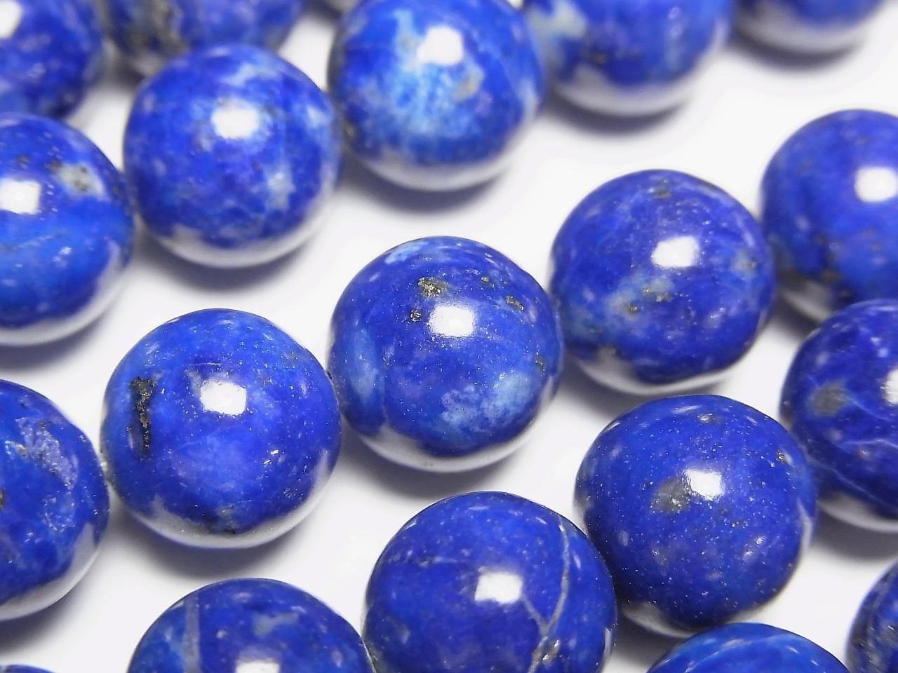 Lapislazuli AA+ Round 10mm half or 1strand beads (aprx.15inch/36cm)