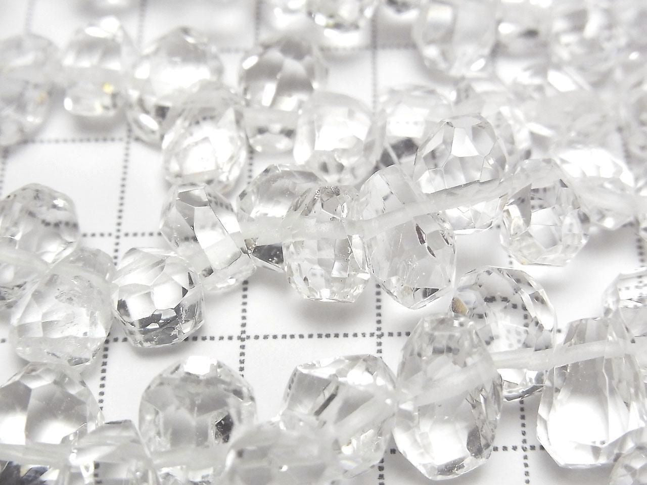 Crystal AAA Faceted Nugget Top Side Drilled Hole [S Size] Half or 1strand beads Beads (approx. 7 inch/18 cm) High Quality!