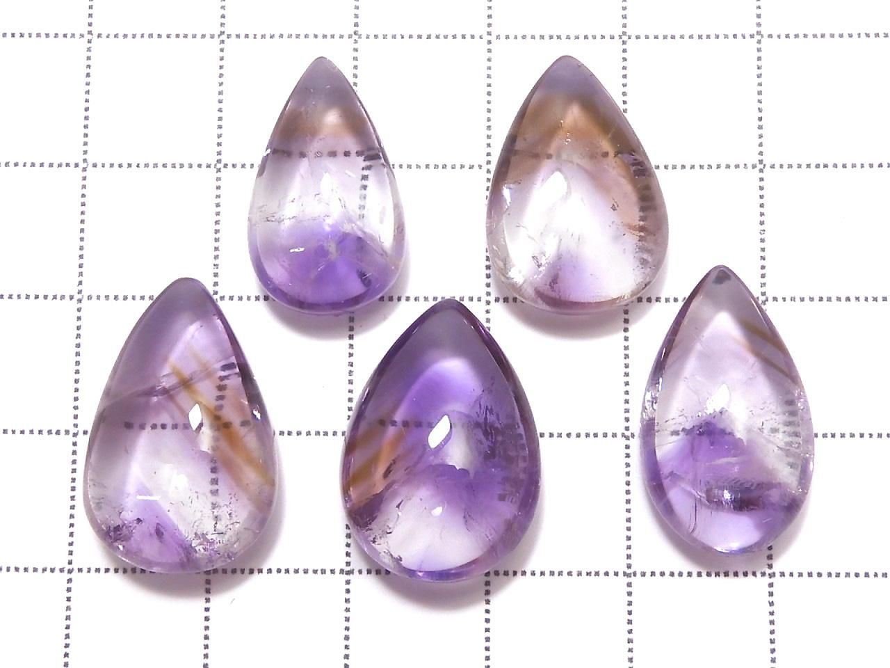 Amethyst AA++ Loose Stone 5pcs Set NO.3 [One of a kind]