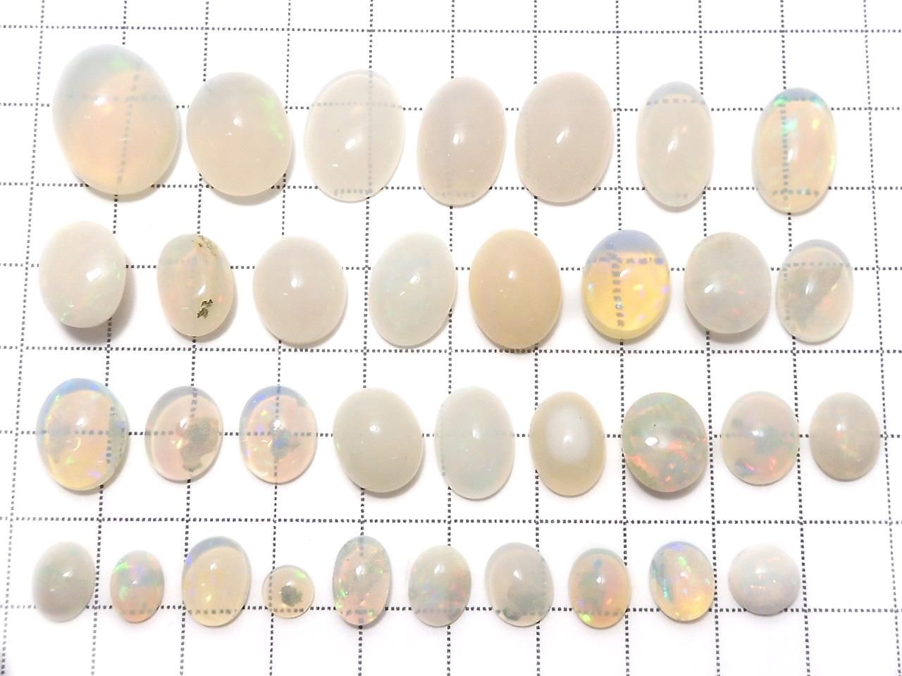 Ethiopian Opal Loose Stone 34pcs Set NO.1 [One of a kind]