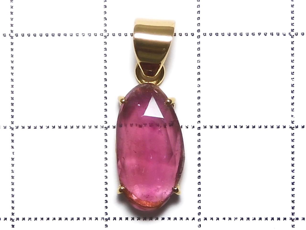Rubellite AAA- Pendant 18KGP NO.101 [One of a kind]