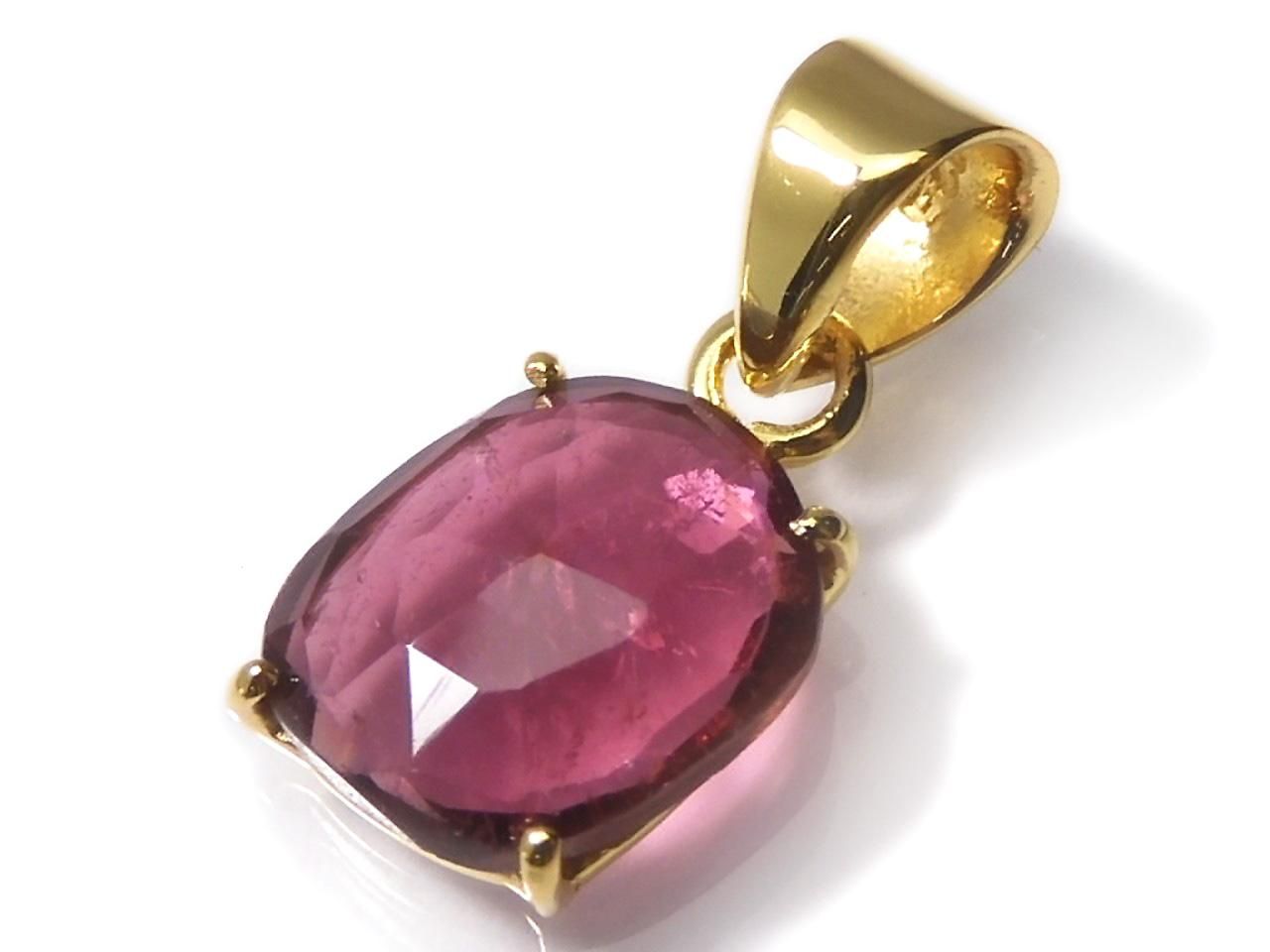 Rubellite AAA- Pendant 18KGP NO.102 [One of a kind]