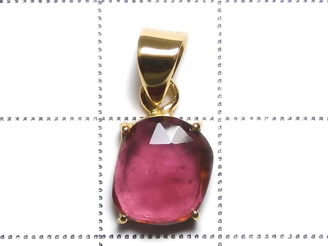Rubellite AAA- Pendant 18KGP NO.102 [One of a kind]