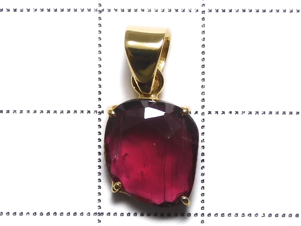 Rubellite AAA- Pendant 18KGP NO.103 [One of a kind]