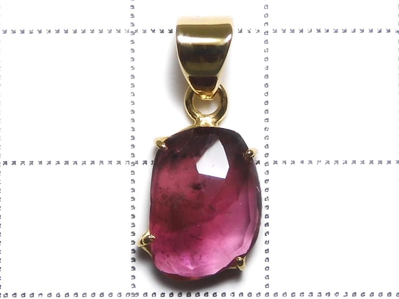 Rubellite AAA- Pendant 18KGP NO.104 [One of a kind]