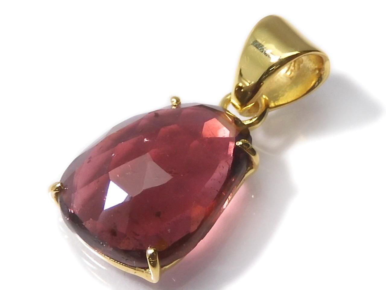 Rubellite AAA- Pendant 18KGP NO.105 [One of a kind]