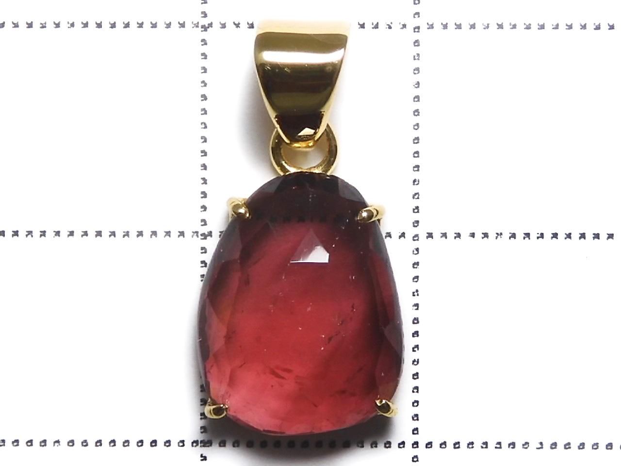 Rubellite AAA- Pendant 18KGP NO.105 [One of a kind]