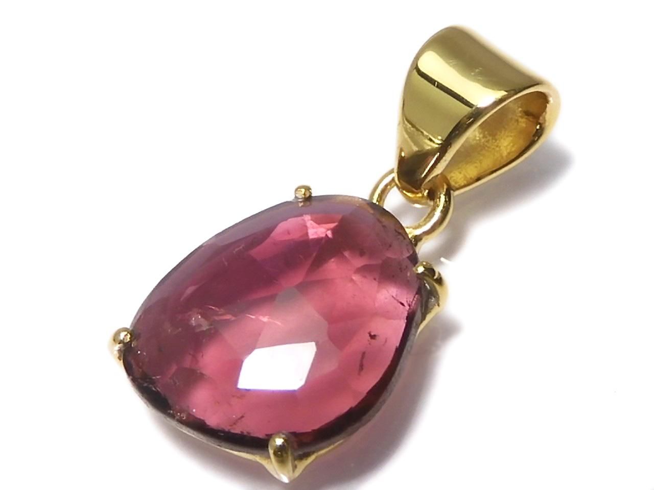 Rubellite AAA- Pendant 18KGP NO.106 [One of a kind]