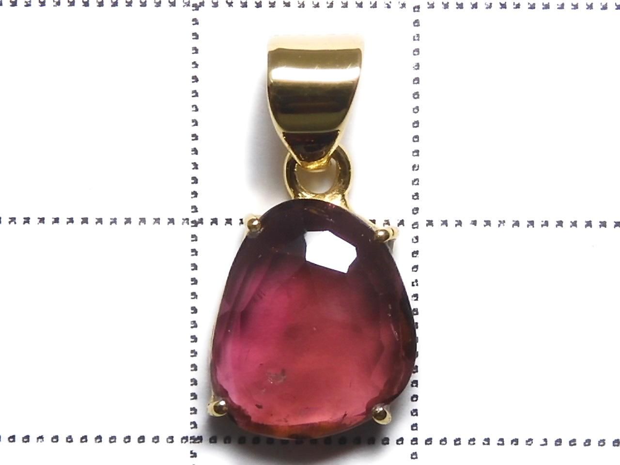 Rubellite AAA- Pendant 18KGP NO.106 [One of a kind]