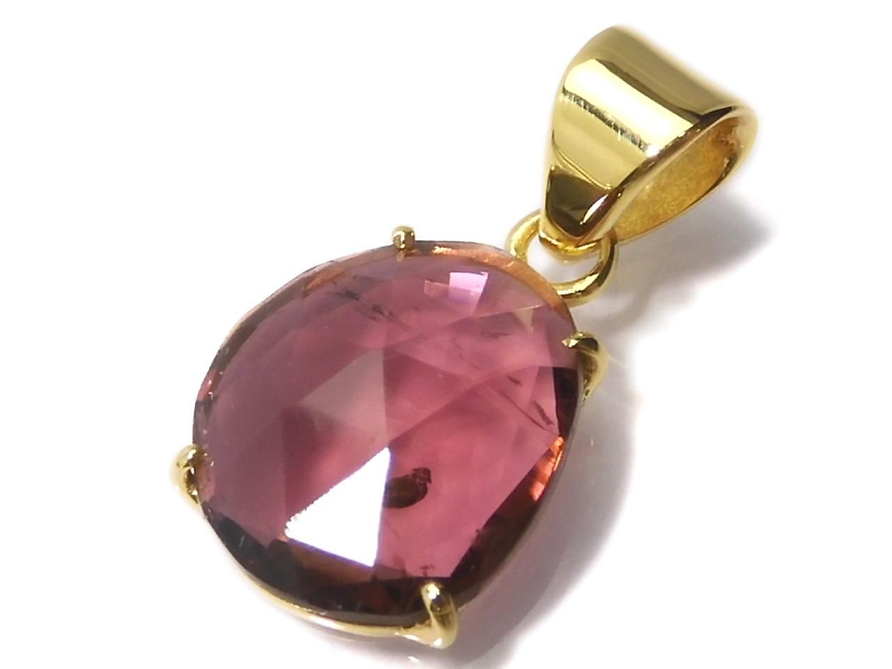 Rubellite AAA- Pendant 18KGP NO.107 [One of a kind]