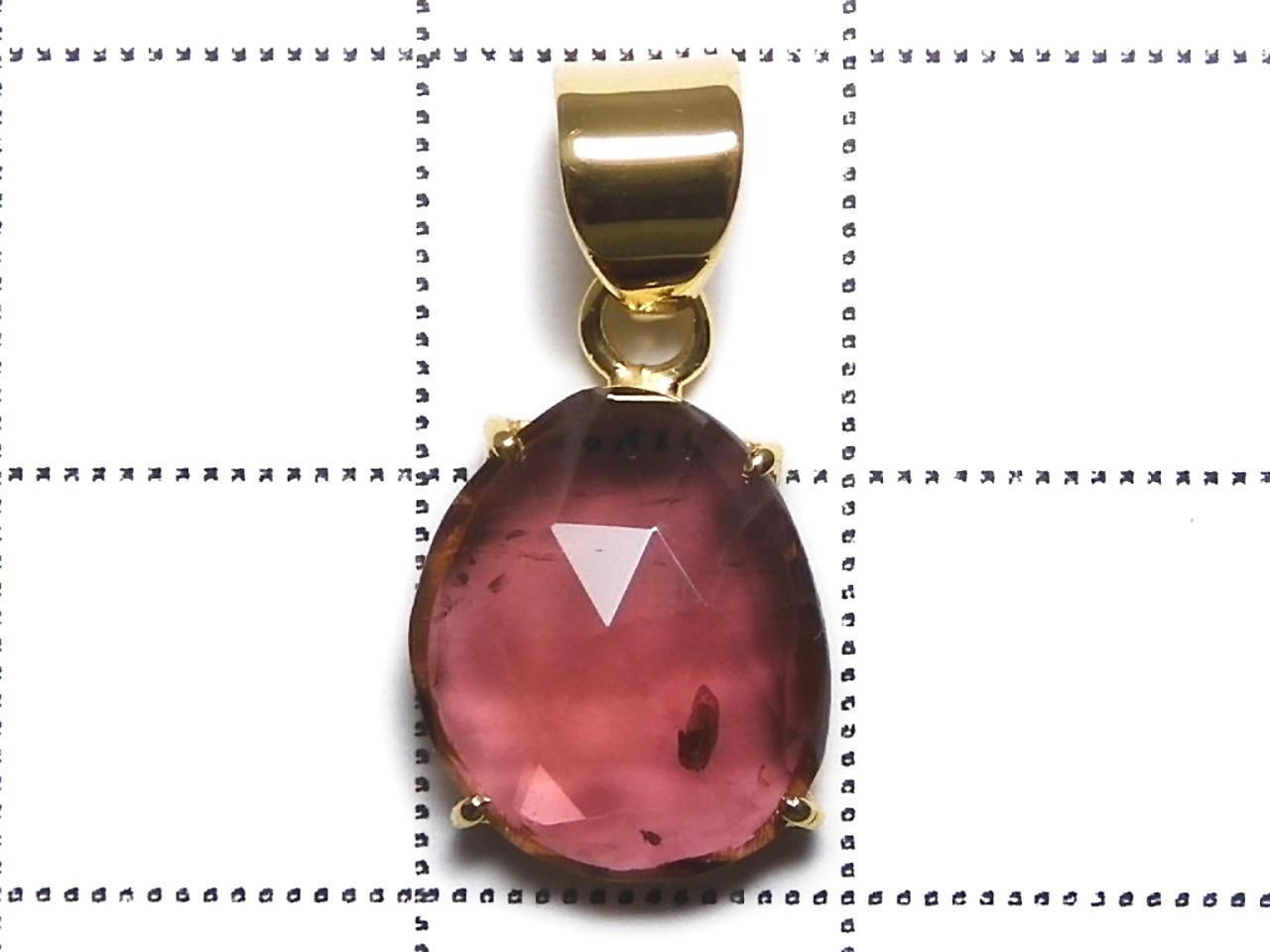 Rubellite AAA- Pendant 18KGP NO.107 [One of a kind]
