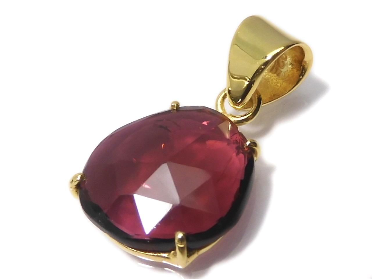 Rubellite AAA- Pendant 18KGP NO.108 [One of a kind]
