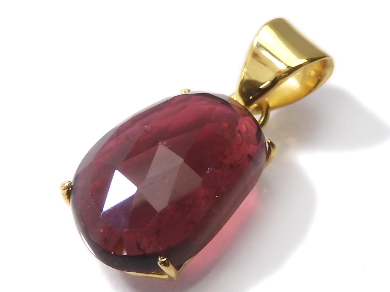 Rubellite AAA- Pendant 18KGP NO.109 [One of a kind]