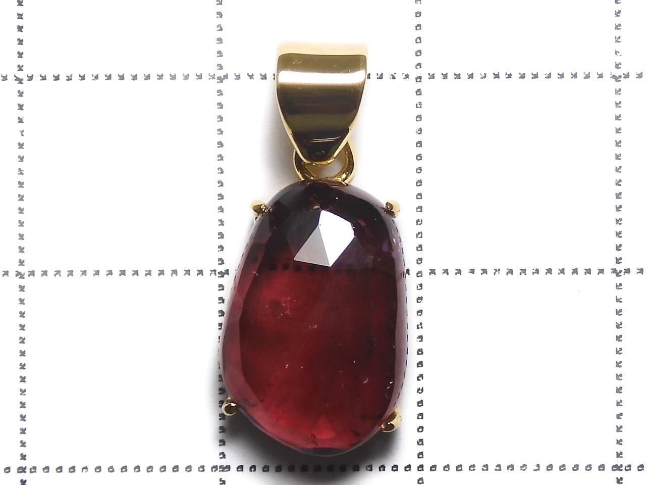 Rubellite AAA- Pendant 18KGP NO.109 [One of a kind]