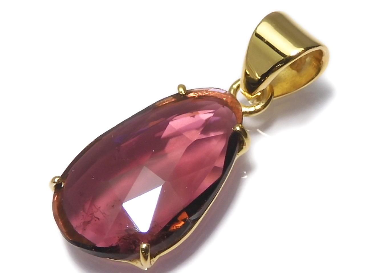 Rubellite AAA- Pendant 18KGP NO.110 [One of a kind]