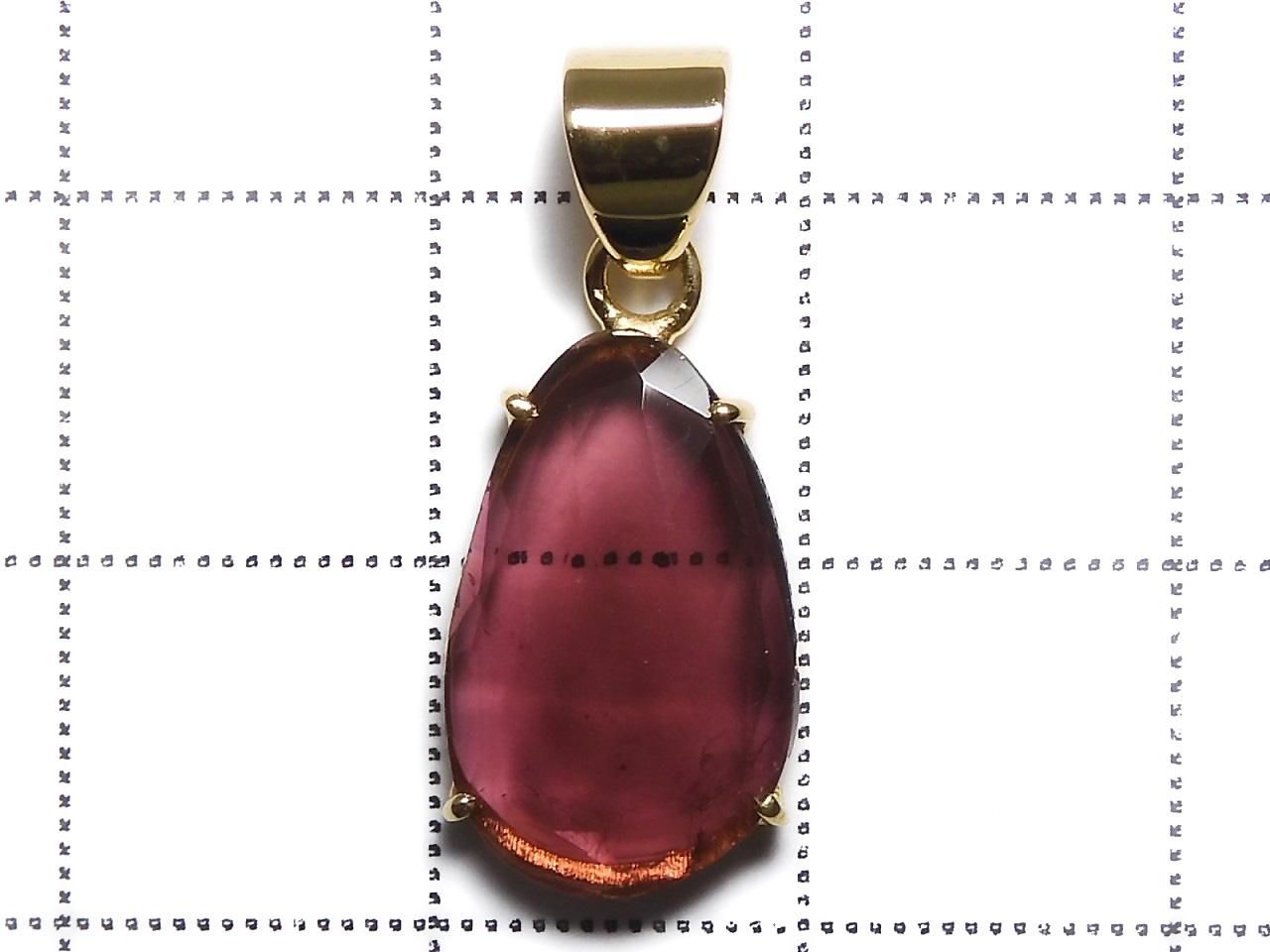 Rubellite AAA- Pendant 18KGP NO.110 [One of a kind]