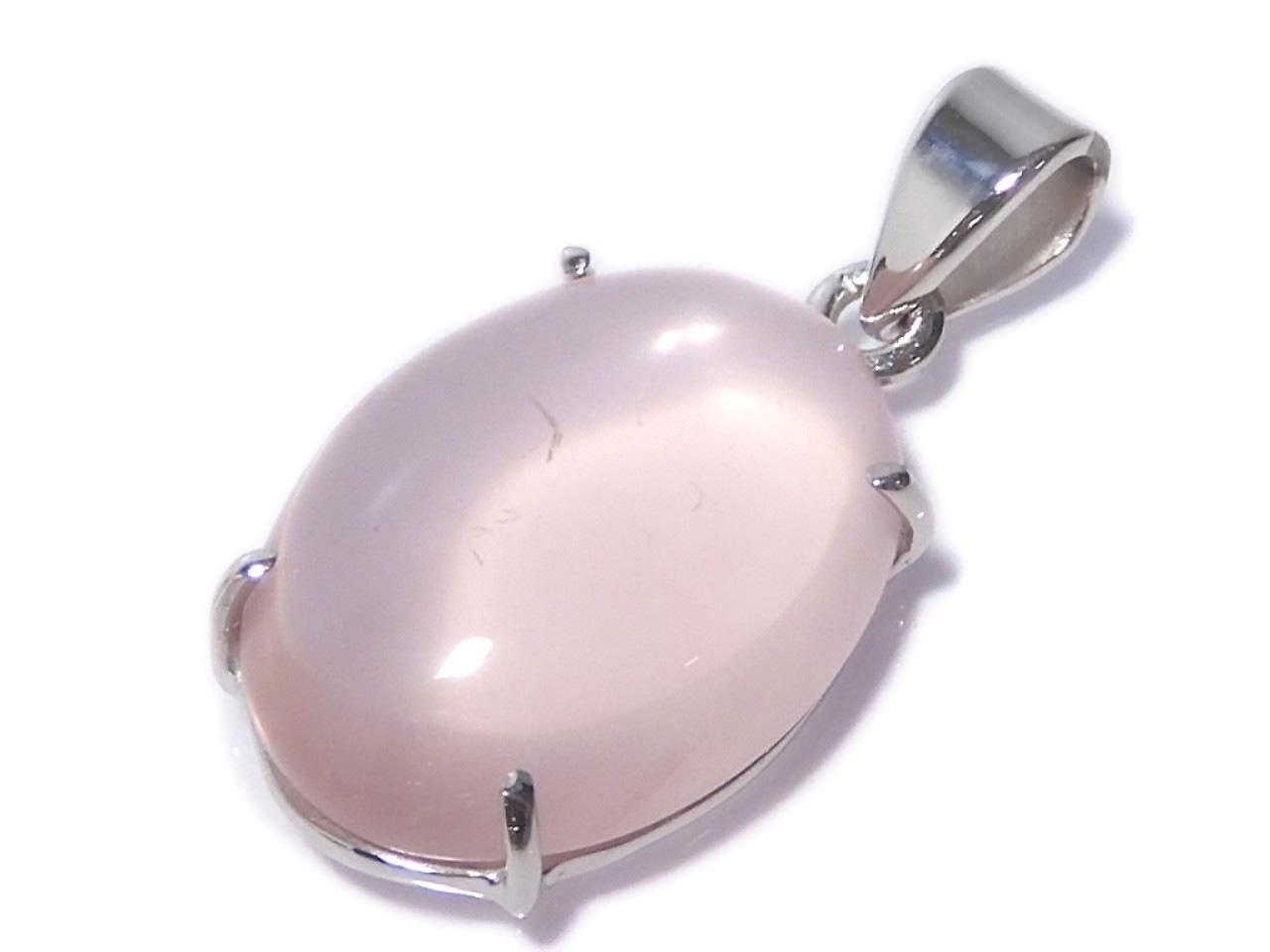 Rose Quartz AAA- Pendant Silver925 NO.107 [One of a kind]