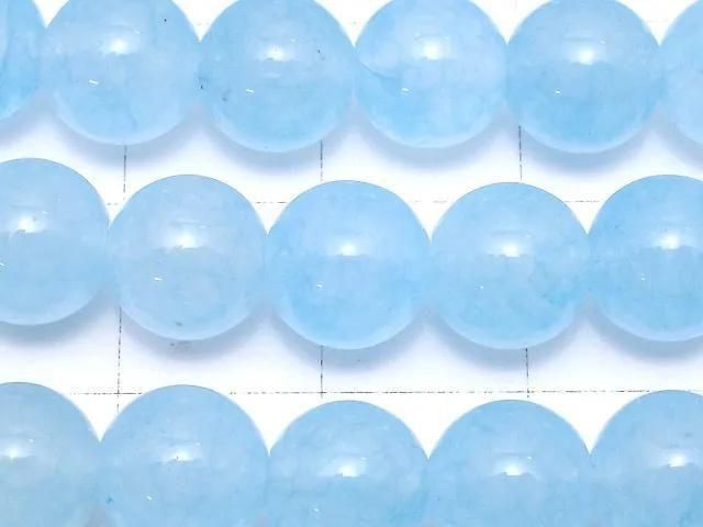 Blue Jade Round 8mm 1strand beads (approx. 15 inches/36 cm)