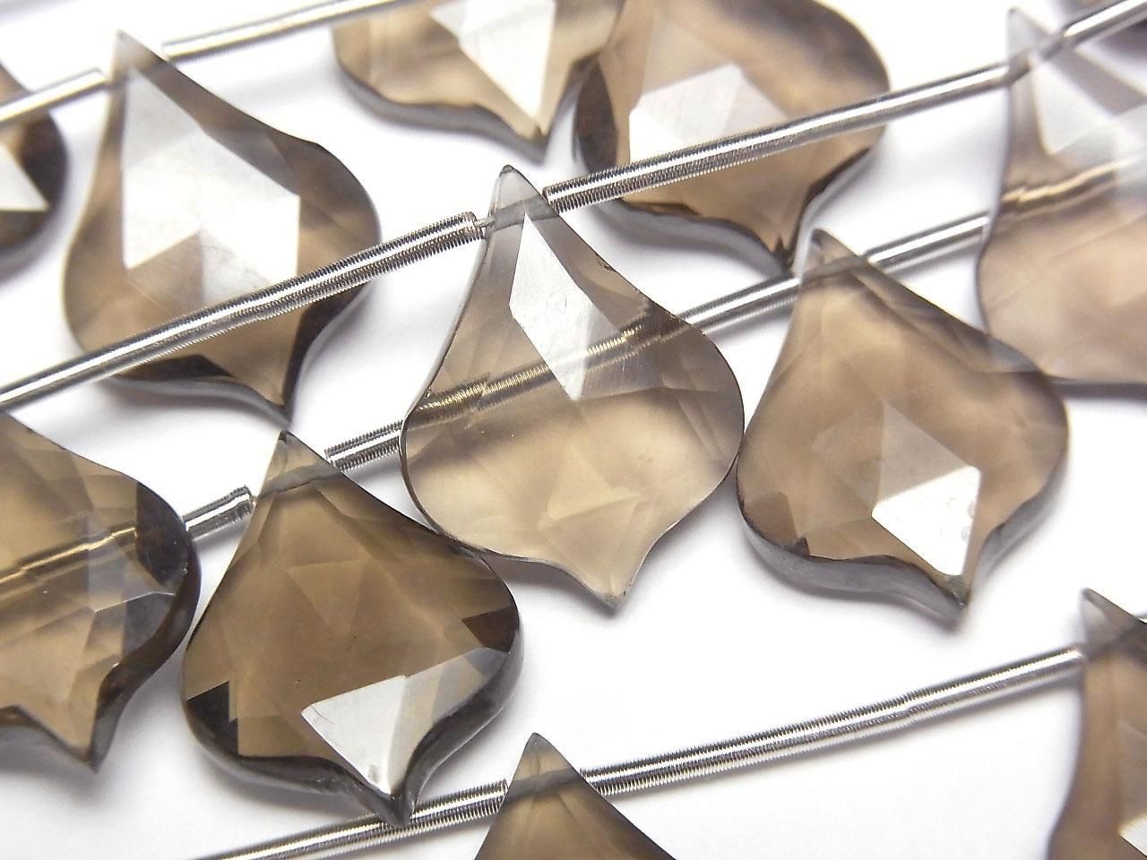 Smoky Quartz AAA Lantern Shape Cut 16x12mm 1strand beads (5pcs)