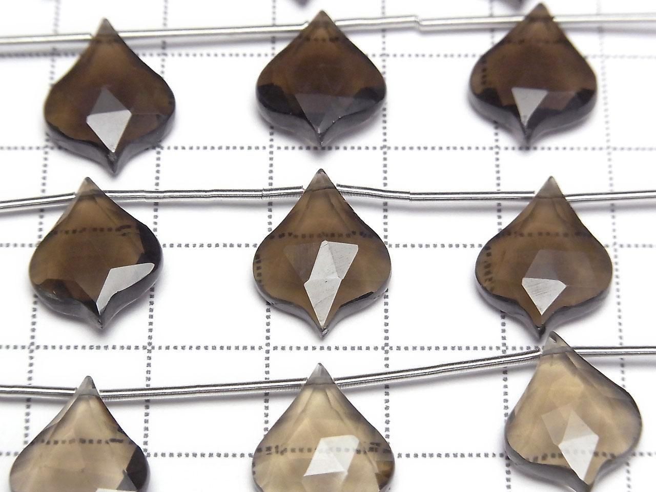 Smoky Quartz AAA Lantern Shape Cut 16x12mm 1strand beads (5pcs)