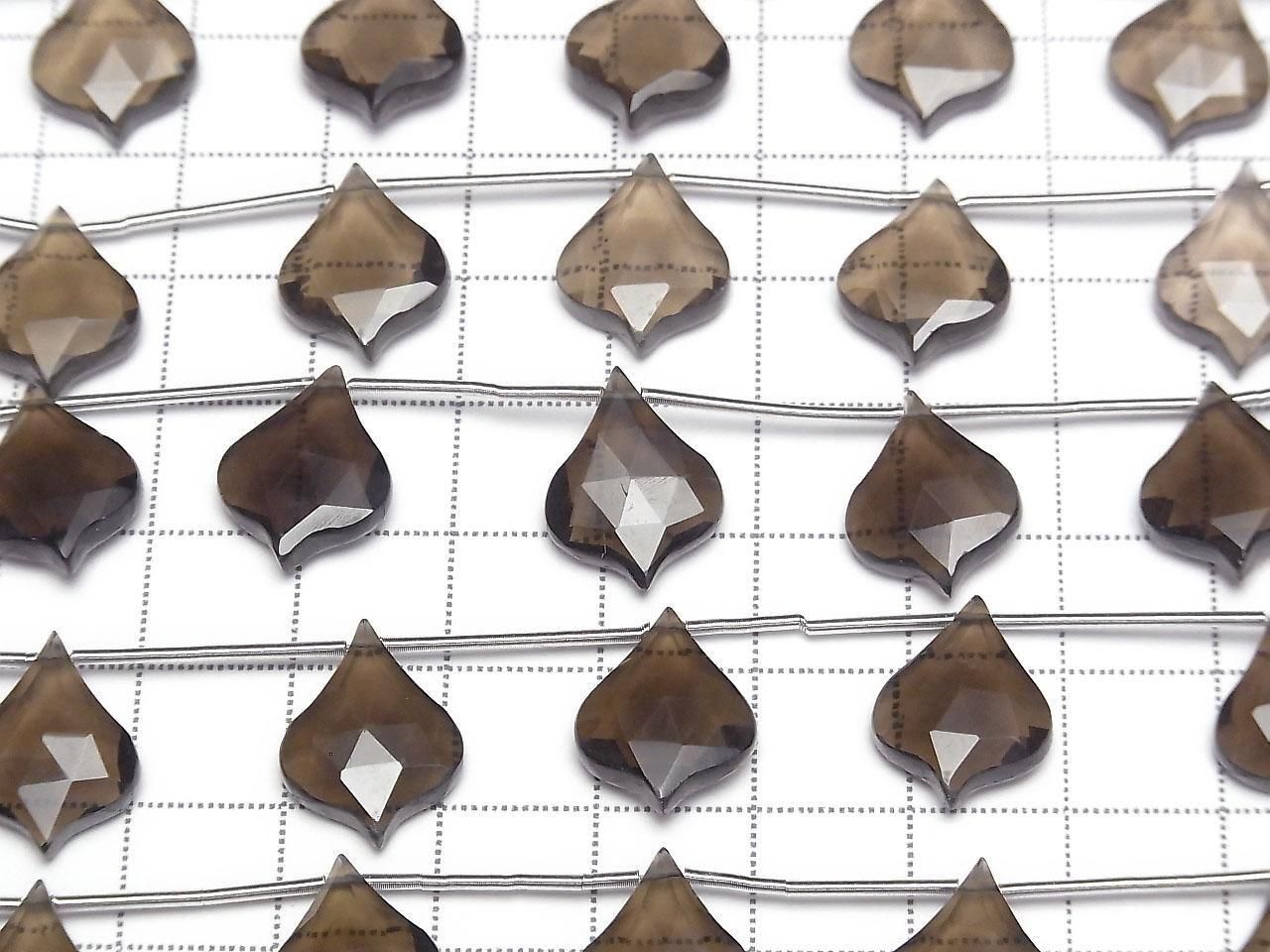 Smoky Quartz AAA Lantern Shape Cut 16x12mm 1strand beads (5pcs)