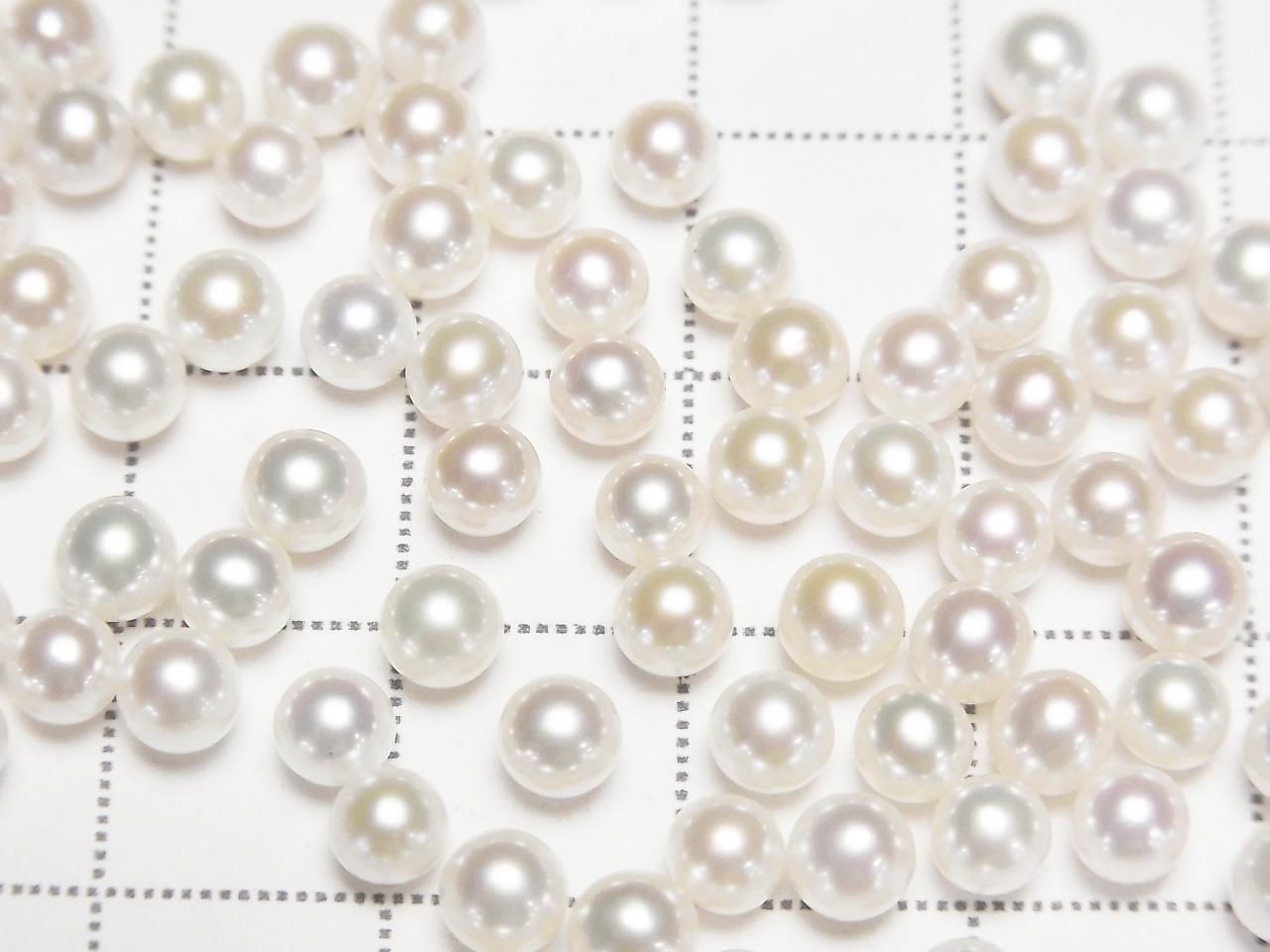 Fresh Water Pearl AAA Round 2mm-4.5mm [Undrilled ] 4pcs