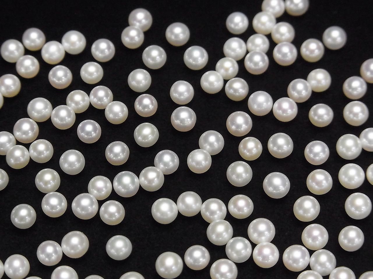 Fresh Water Pearl AAA Round 2mm-4.5mm [Undrilled ] 4pcs