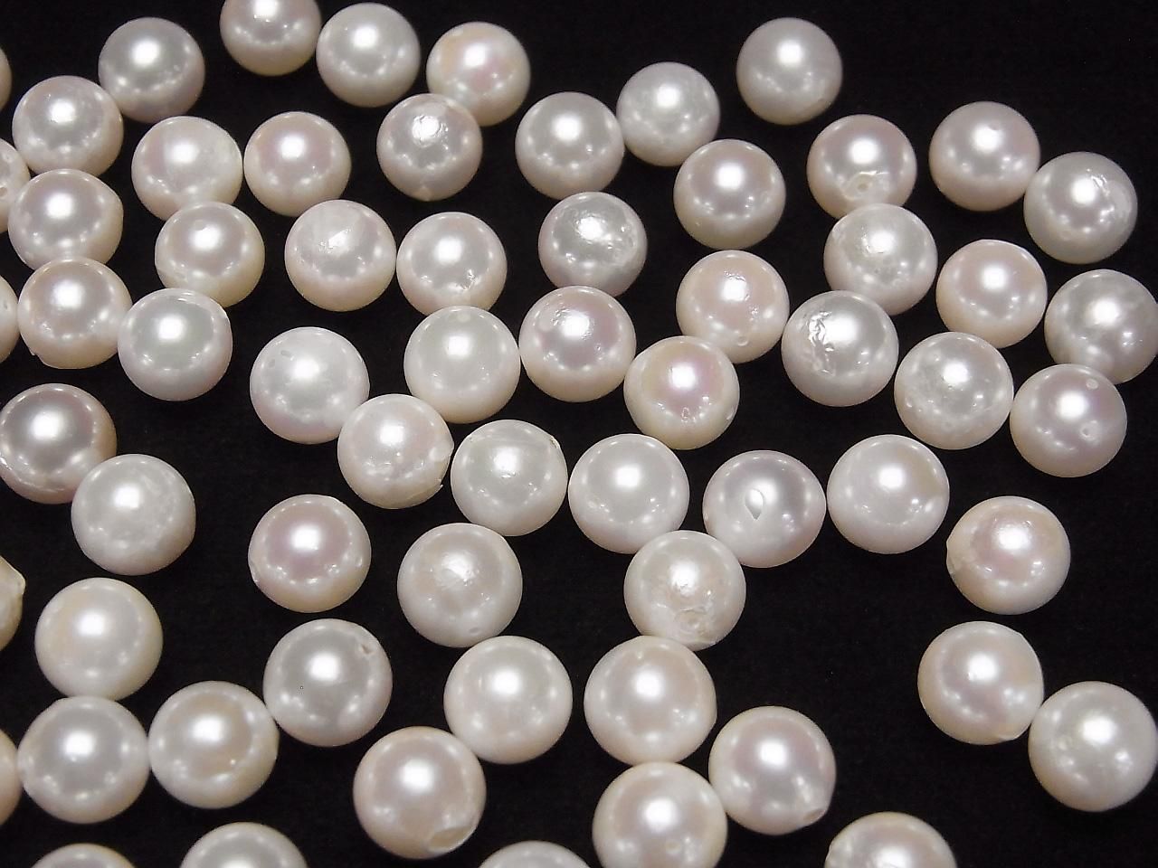 Akoya Pearls Grade AA++ Round 7.5-8mm White [Drilled Hole] 5pcs