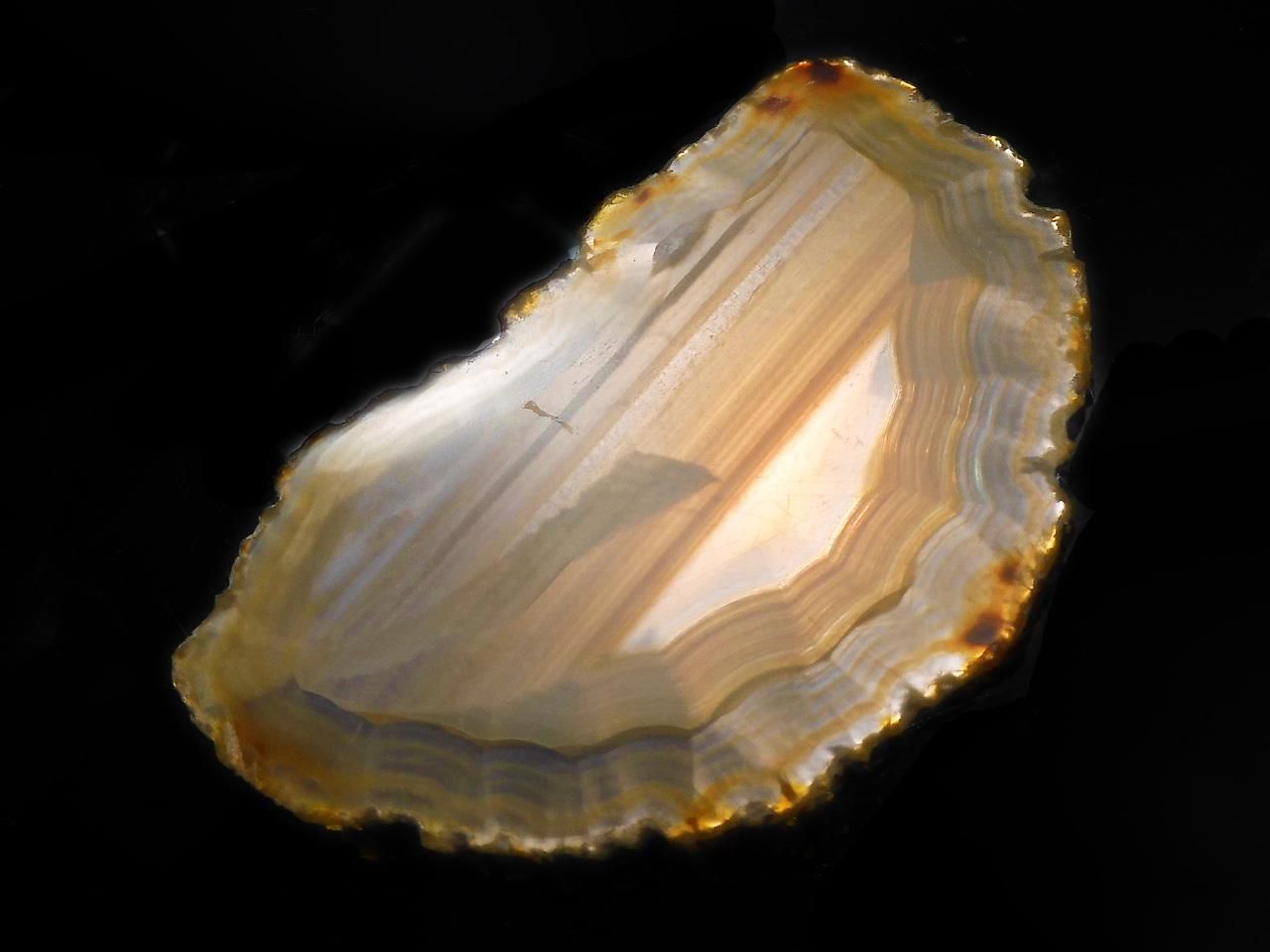 Iris Agate Slice 1pc NO.204 [One of a kind]