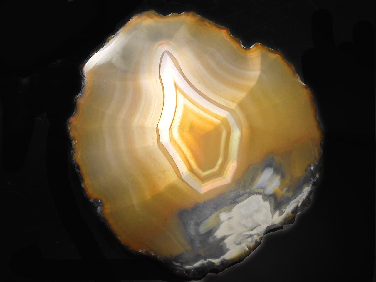 Iris Agate Slice 1pc NO.205 [One of a kind]
