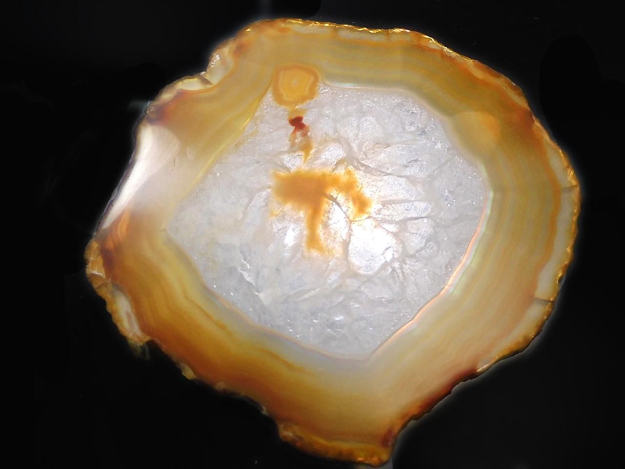 Iris Agate Slice 1pc NO.207 [One of a kind]