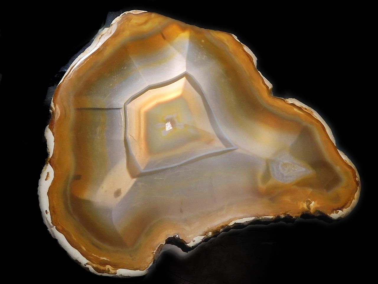 Iris Agate Slice 1pc NO.209 [One of a kind]