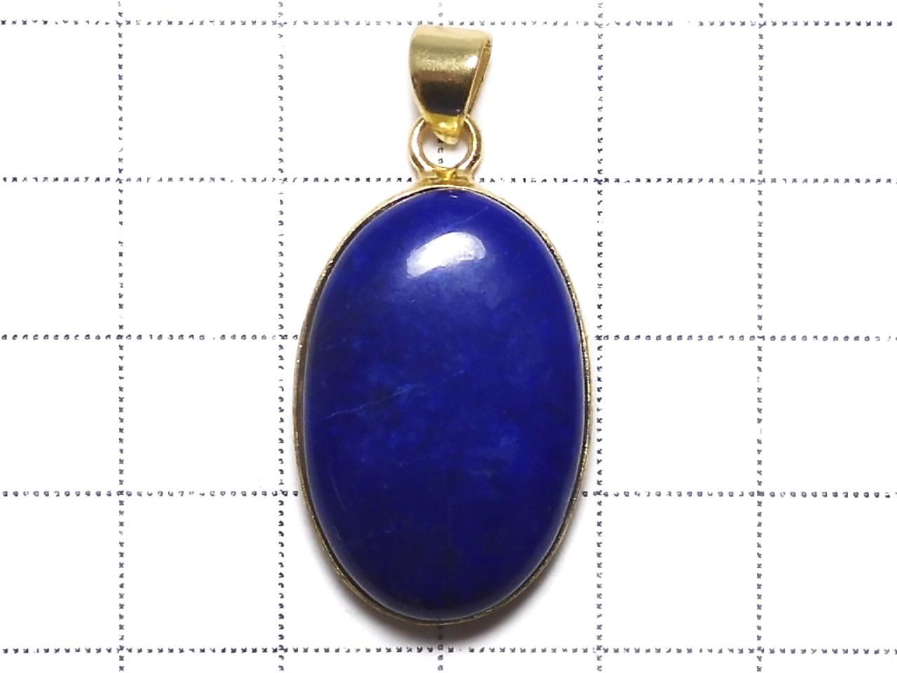 Lapislazuli AA++ Pendant 18KGP NO.187 [One of a kind]