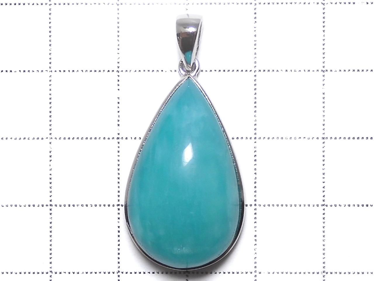 Amazonite Silica AA++ Pendant Silver925 NO.159 [One of a kind]
