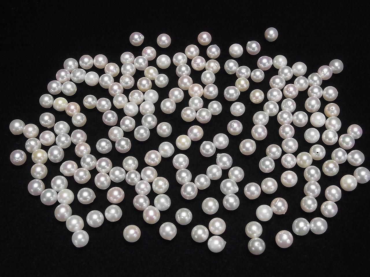 Akoya Pearls AA++ Round 5.5-6mm White [Drilled Hole] 10pcs